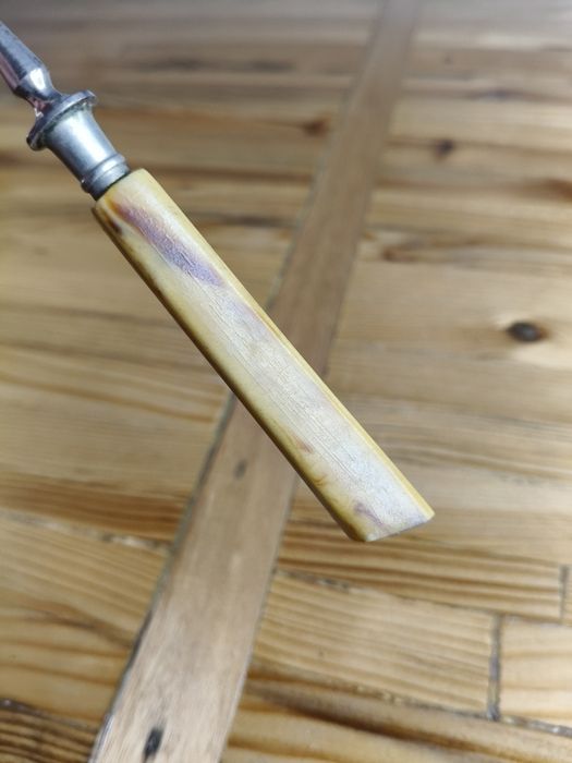 Stary ozdobny widelczyk do ciasta PRL 75