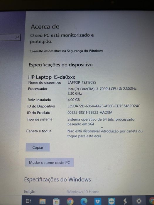 Computador usado hp