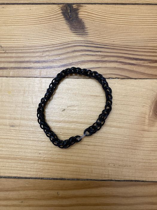 Naszyjnik z gumek czarny