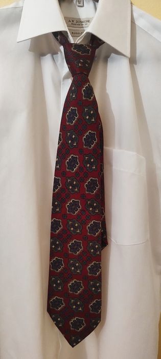 Jedwabny krawat męski Ralph Lauren, 100% jedwab