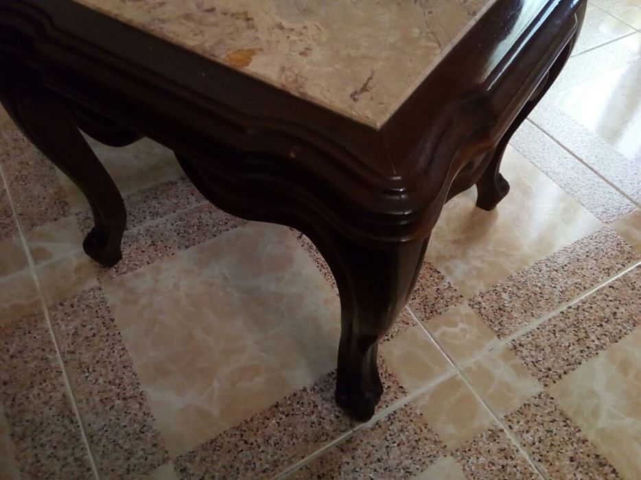 Low table, mahogany, stone top64551108415233121