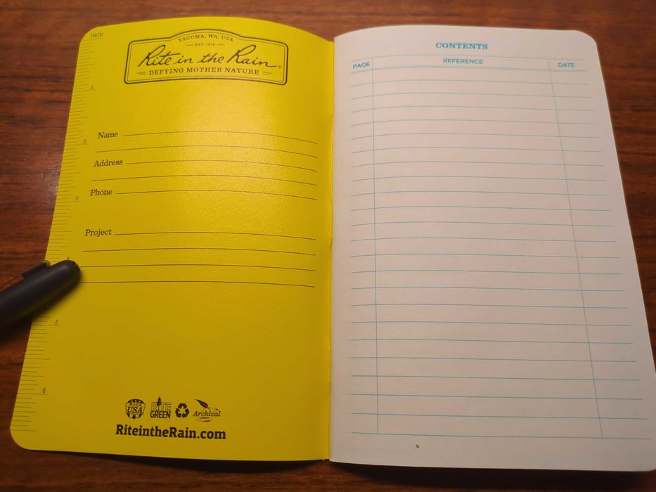 Caderno à prova de água Rite in the Rain