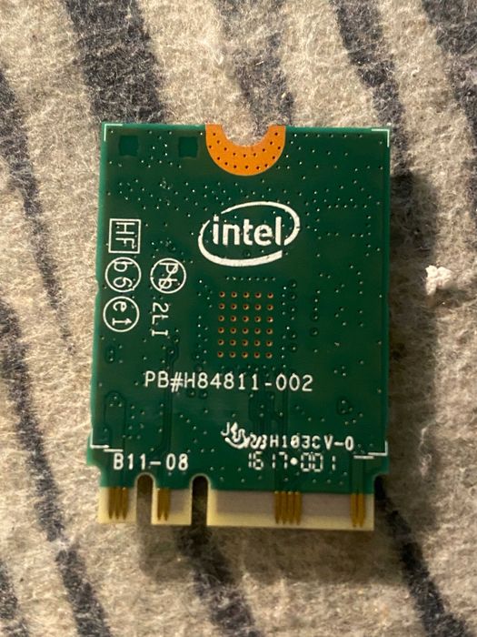 Karta sieciowa Intel 3168NGW 433Mbps Bluetooth 4.2 802.11AC wi-fi NGFF