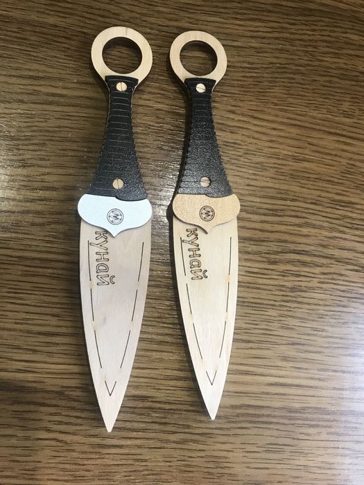 Ножі дитячі Деревяні, Іграшки, Керамбіт, Кунай, Скорпіон, Градієнт