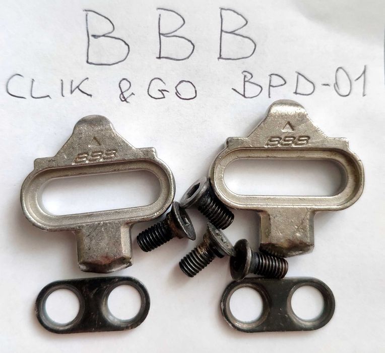 mtb SPD Bloki do pedałów BBB Click & Go BPD-01 CrMo z luzem roboczym