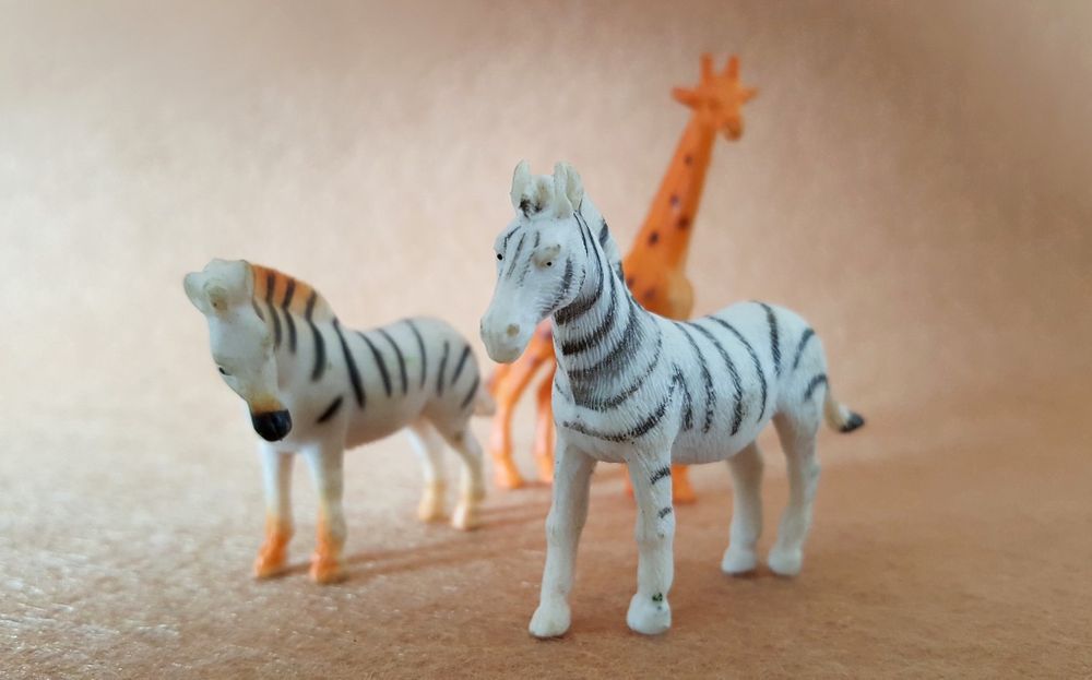 Conjunto 3 Figuras Animais Selvagens em Miniatura PVC