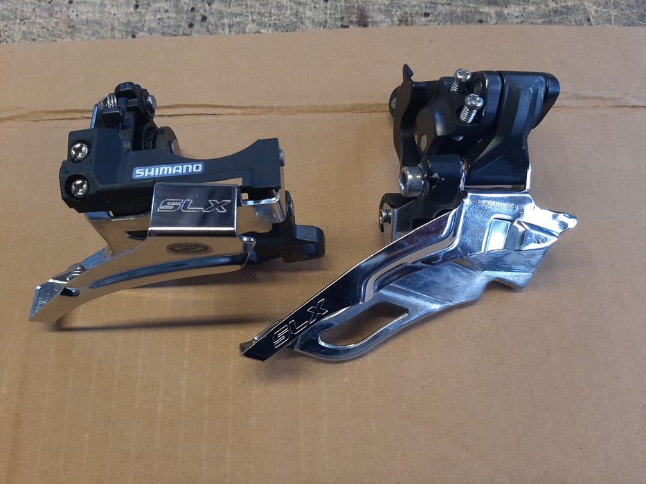Передні перемикачі ( direct mount та хомут)Shimano SLX