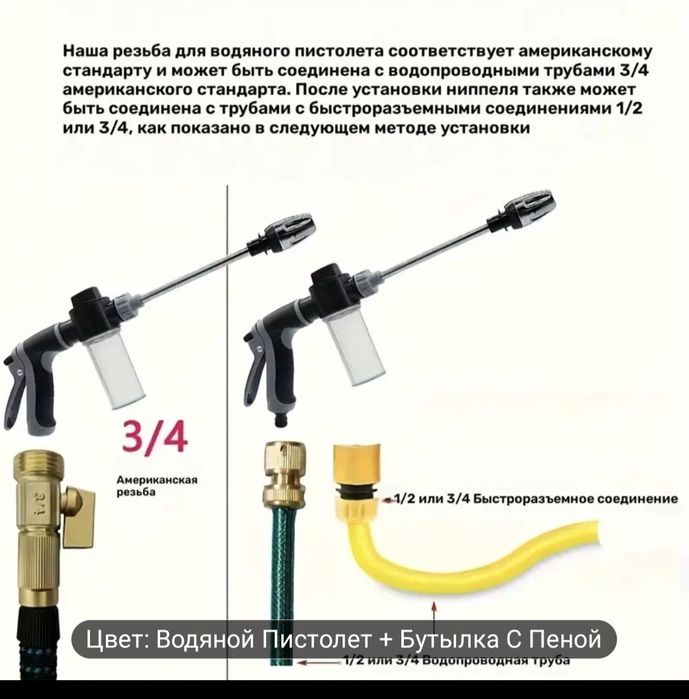 Водный пистолет автомойка