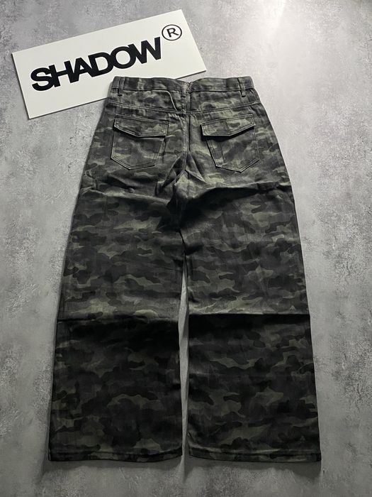 Baggy jeans Army | Камуфляжні широкі джинси sk8 y2k opium type rap rep