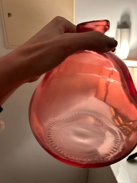 Frasco vidro com rosa