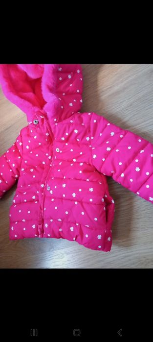 Casaco rosa estampado