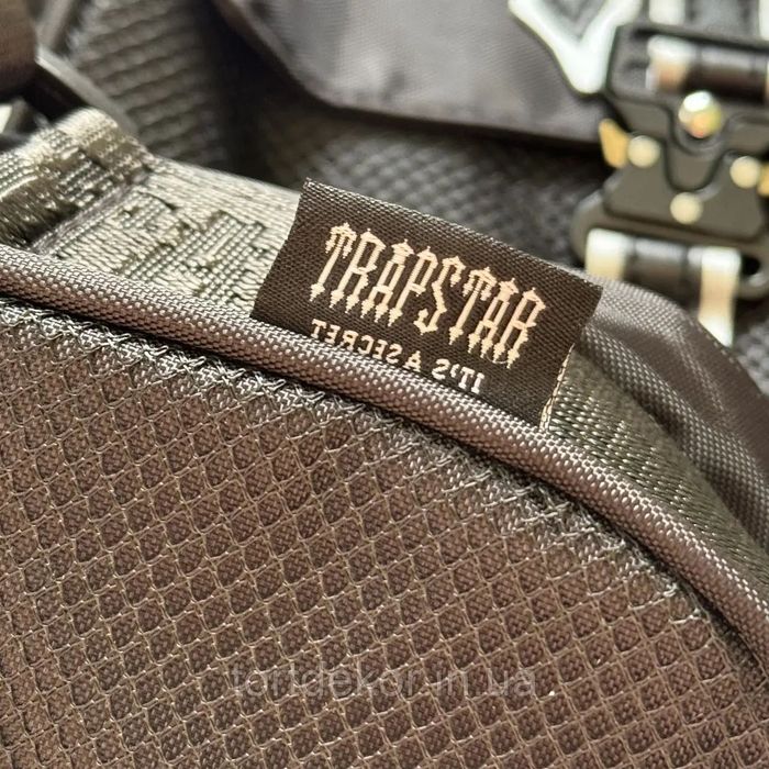 Міська сумка через плече Trapstar: Чорна, Синя. Рефлективний логотип