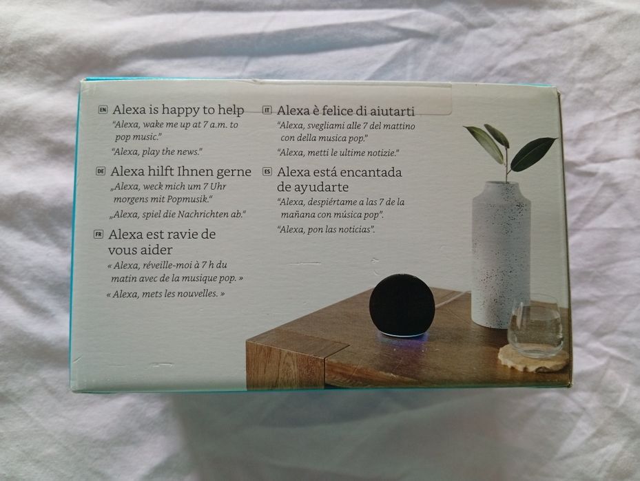 Alexa EchoDot, assistente virtual de última geração, nova, com multifunções