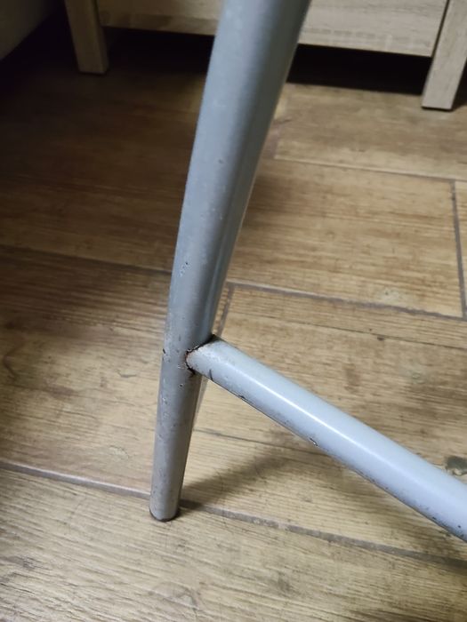 Krzesło barowe szaro czarne