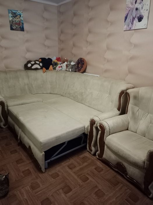 М'ягкій  уголок з кріслом роксана