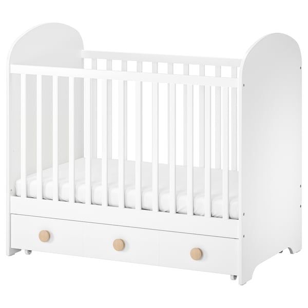 Berço IKEA + gavetão + colchão