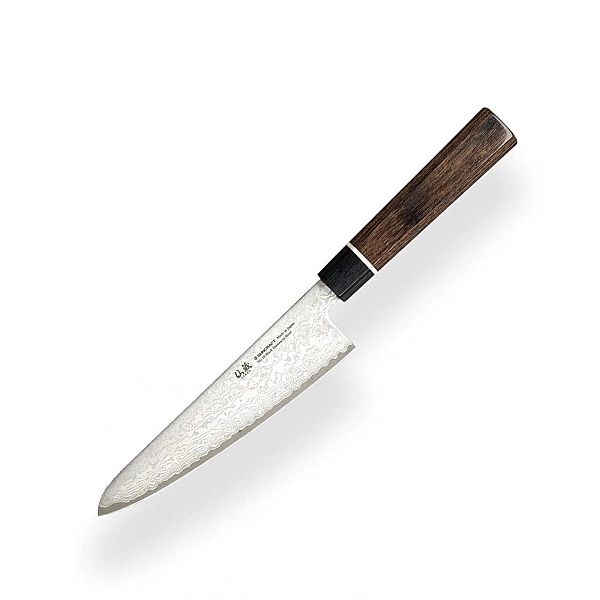 Nóż kuchenny Suncraft SENZO BLACK Santoku small 143 mm [BD-03]
