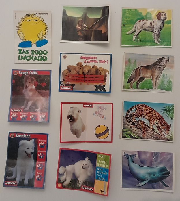 Cartas e autocolantes coleção