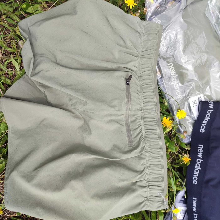 New Balance Calções Corrida Femininos 3inch Verde liberdade movimento