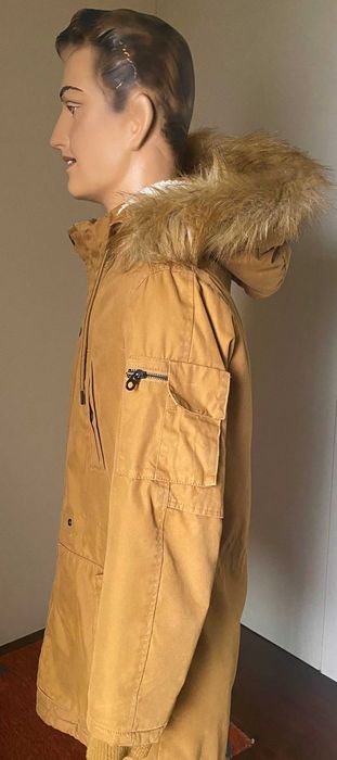 Casaco/Parka com capuz com pelo