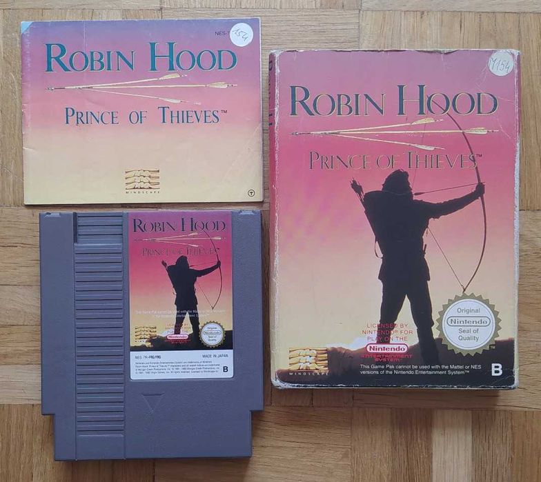 ROBIN HOOD PRINCE OF THIEVES PAL nes orygin 100%ok ninte pegasus retro