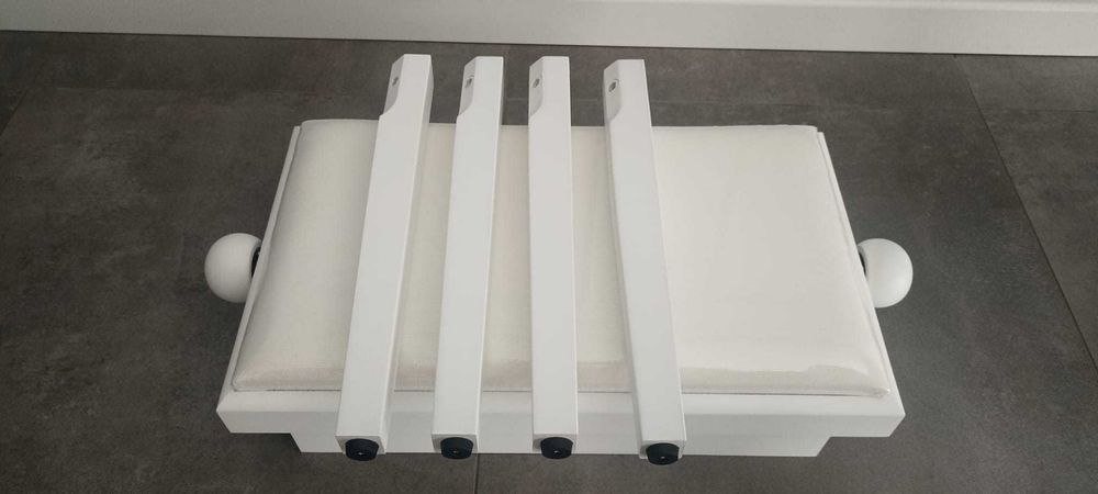 Ława stołek do pianina, fortepianu biały mat siedzisko 55x32 cm OPIS