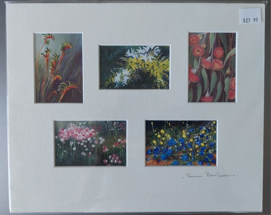 Print z obrazu olejnego, tło do ramki, 23 x 28 cm