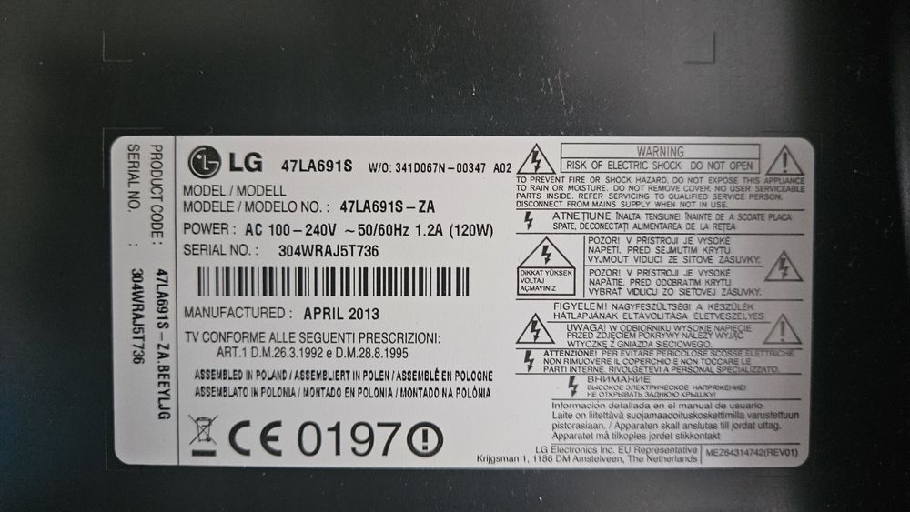 Telewizor 3D LG 47LA691S Full HD 47"  + Smart TV