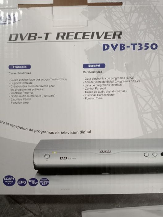 Tuner DVB-T odbiornik yukai DVB-T 350 dekoder DVB-T