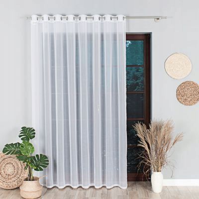 Firana Biała Woal, 130x400cm - Idealna do Salonu