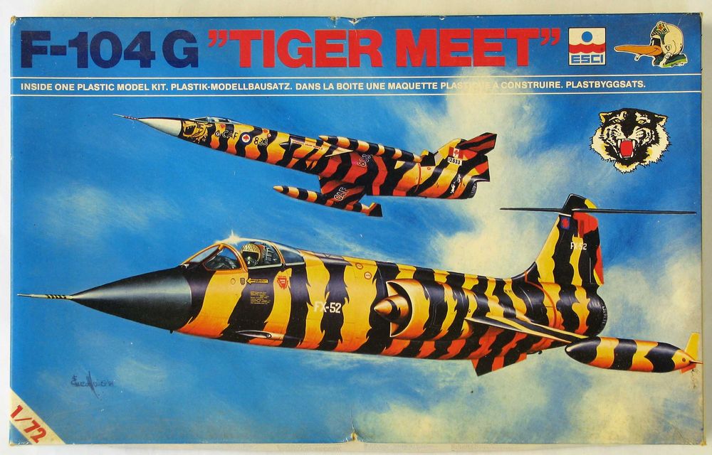 Kit avião F-104G Tiger Meet 1/72 Esci