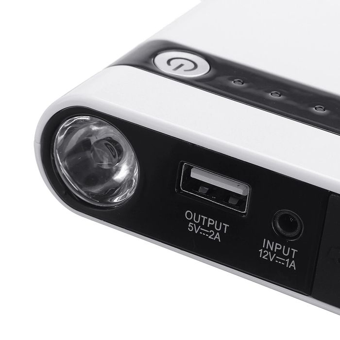 Booster /Jump Starter p bateria fraca, 8000mAh 12v, Powerbank, com LED