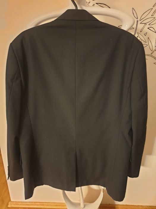 Garnitur męski C&A 48 szary grafitowy egzamin marynarka spodnie