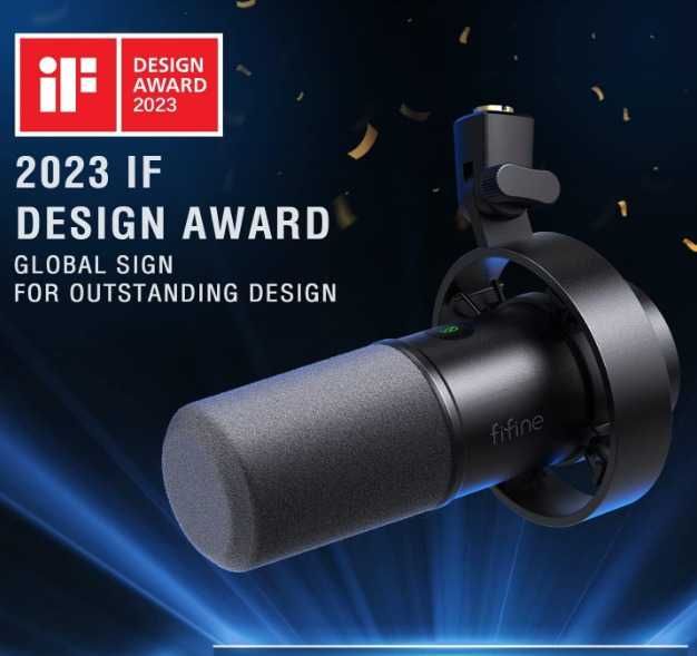 Microfone de podcast dinâmico Gaming USB para PC ou PS4 PS5