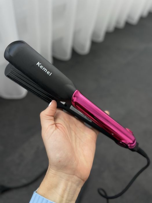 Праска для волосся гофре Kemei KM-2113A