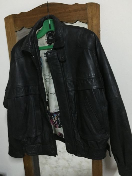 Casaco de cabedal Motard, marca Echt Leder (Novo)