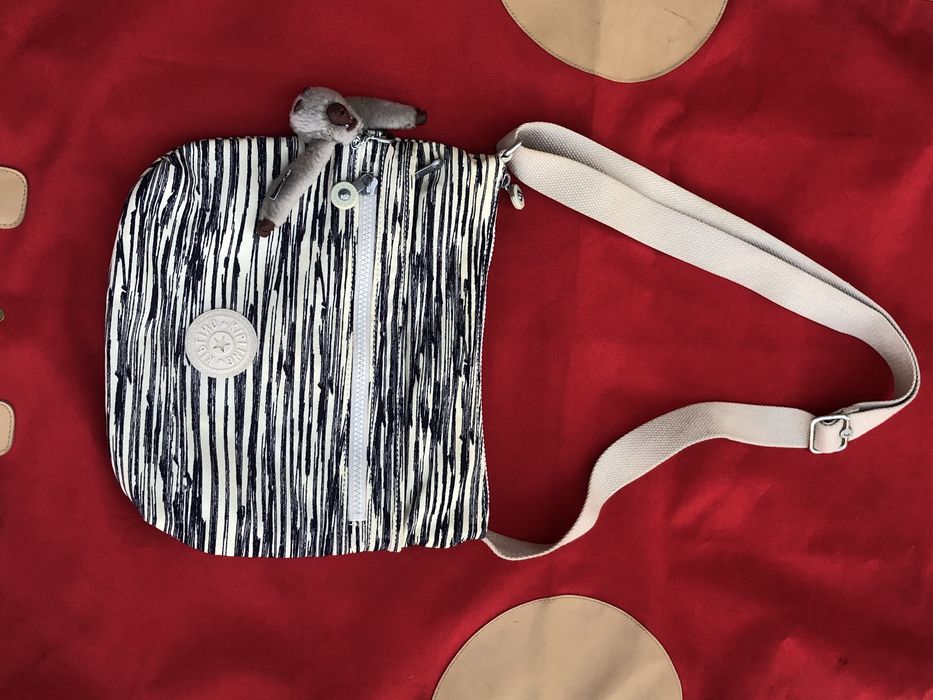 Сумка Kipling з мавпою в полоску