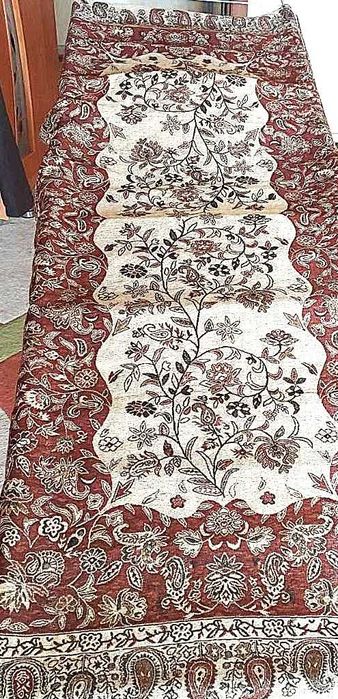 Шарф палантин з золотистою люрексовою ниткою, кашемір, шовк, 170х67 см