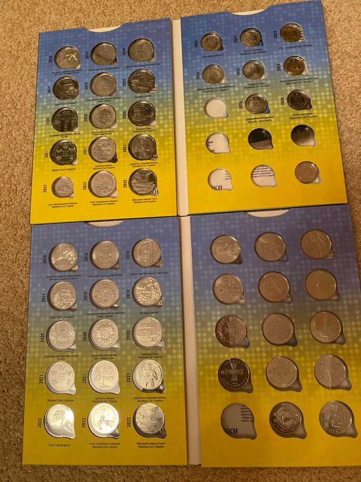 МОНЕТИ ЗСУ 2018  2024 14 шт і 23 шт див фото і опис