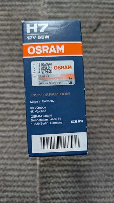 Osram H7 12v55W Cool Blue