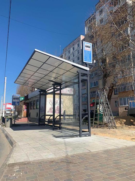 Автобусна зупинка з монтажем - від виробника. Безготівкова оплата. ПДВ