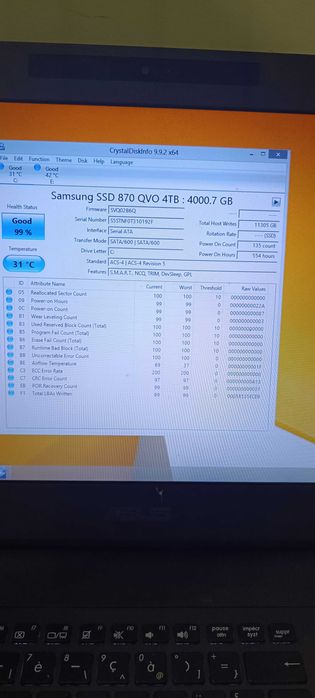 SSD 4tb Samsung 870 qvo