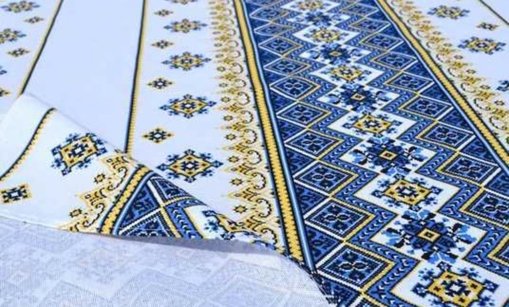 Скатерть новогодняя/ скатертина лляна/ український орнамент