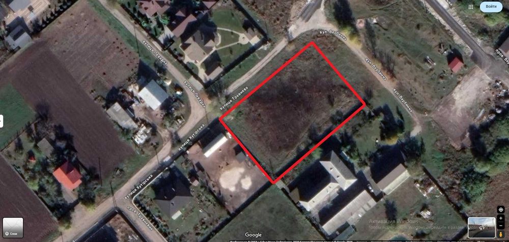 Продам Шикарну Ділянку в Рожнах 24 сотки Кутова Ділиться  РІЧКА ДЕСНА