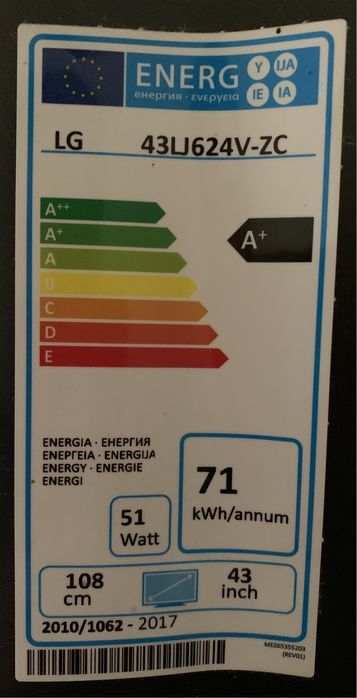 Smart TV LG 43LJ624V