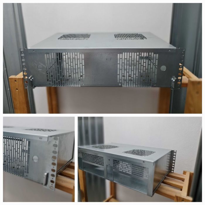 Obudowa RACK 19 cali 3U / R-CASE 5 / 2 x ITX, 2 x 1U flex ATX / RAW