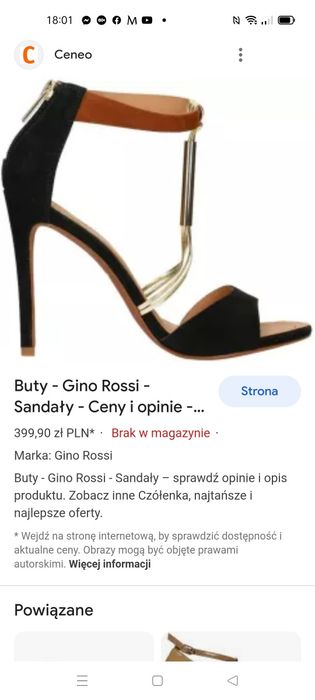 Szpilki sandały Gino Rossi skórzane jak nowe