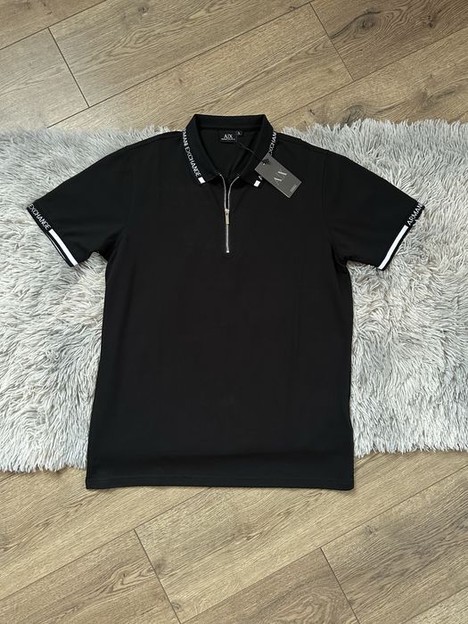 НОВА Футболка 1/3 ZIP Armani Exchange | футболка AX Армані екчендж | анжел