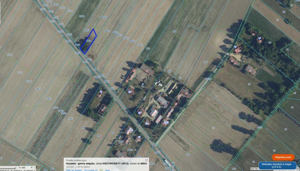 Działka pod zabudowę Krzywośnity