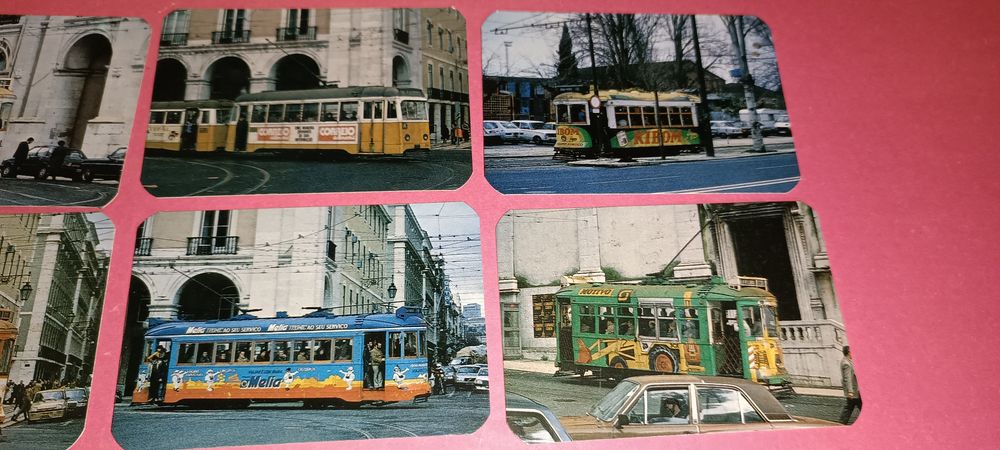 Eléctricos de Lisboa coleção rara de calendários de bolso 1986